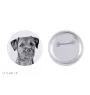 Border Terrier - pin with your dog, add your own photo, Art-Dog brand