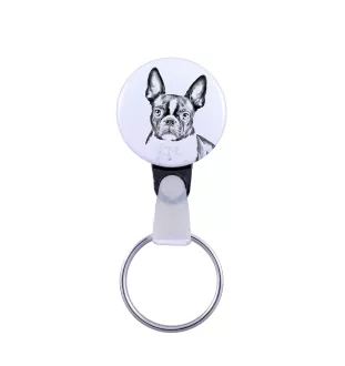Boston Terrier brelok z psem mały Art-Dog