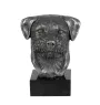 Border Terrier - figurine en marbre, recouverte de métal argenté, fabriquée à la main, marque Art-Dog