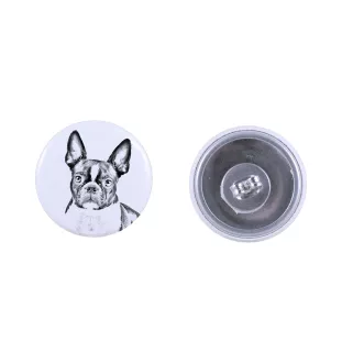 Boston Terrier kolczyki z psem mały Art-Dog