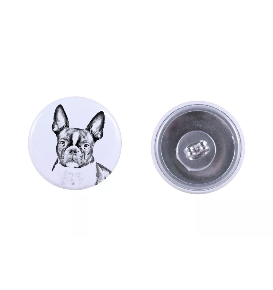 Boston Terrier - einzigartige Hund-Ohrringe, Ihr Haustier als Schlüsselanhänger, Eigenmarke Art-Dog