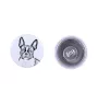 Terrier de Boston, Boston Terrier - boucles d'oreilles uniques avec un chien, votre animal de compagnie sur un porte-clés, marque propre Art-Dog