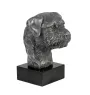 Border Terrier - figurine en marbre, recouverte de métal argenté, fabriquée à la main, marque Art-Dog