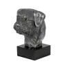 Border Terrier - Figur auf Marmor, mit Silbermetall überzogen, handgefertigt, Marke Art-Dog