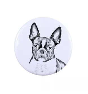 Terrier de Boston, Boston Terrier - bijoux pour femmes avec l'image d'un chien, produit fait à la main, possibilité d'ajouter sa propre photo, marque Art-Dog