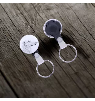 Chart rosyjski borzoj brelok z psem mały Art-Dog