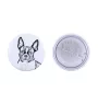 Terrier de Boston, Boston Terrier - badge avec votre chien, ajoutez votre propre photo, marque Art-Dog