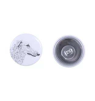 Chart rosyjski borzoj kolczyki z psem mały Art-Dog