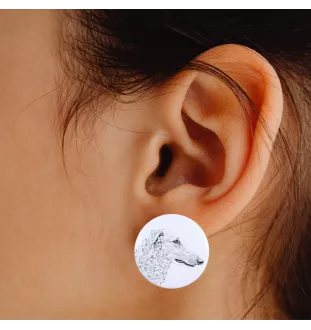 Borzoi, Russian Hunting Sighthound, Russian Wolfhound - unique dog earrings, your pet on a keychain, Art-Dog's own brand