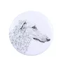 Borzoi, Russian Hunting Sighthound, Russian Wolfhound - magnet with a dog's pupil, exceptionally light, strong magnet, handmade product by the Art-Dog brand
