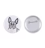 Boston Terrier, American Gentleman - pin with your dog, add your own photo, Art-Dog brand