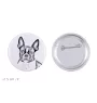 Boston Terrier - Anstecknadel mit Ihrem Hund, fügen Sie Ihr eigenes Foto hinzu, Marke Art-Dog