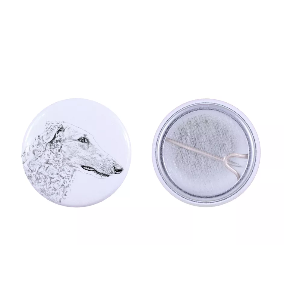 Barzoi, Levrier De Chasse Russe, Lévrier russe - badge avec votre chien, ajoutez votre propre photo, marque Art-Dog