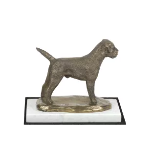 Border Terrier statuetka na jasnym kamieniu Art-Dog