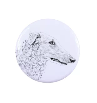 Borzoi, Russian Hunting Sighthound, Russian Wolfhound - pin with your dog, add your own photo, Art-Dog brand