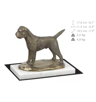Border Terrier statuetka na jasnym kamieniu Art-Dog
