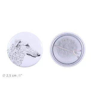 Barsoi, Russischer Jagdwindhund, Barzaia - Anstecknadel mit Ihrem Hund, fügen Sie Ihr eigenes Foto hinzu, Marke Art-Dog