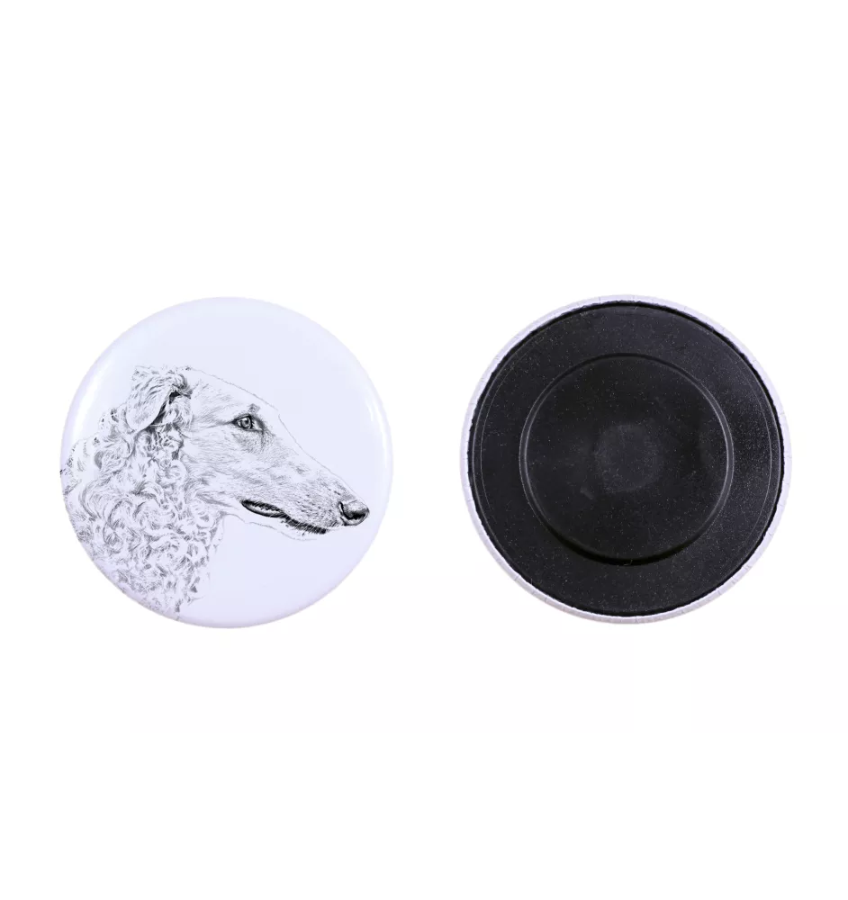 Barzoi, Levrier De Chasse Russe, Lévrier russe - aimant avec un œil de chien, exceptionnellement léger, aimant puissant, produit fabriqué à la main par la marque Art-Dog