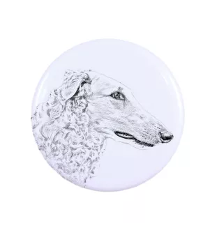 Barzoi, Levrier De Chasse Russe, Lévrier russe - aimant avec un œil de chien, exceptionnellement léger, aimant puissant, produit fabriqué à la main par la marque Art-Dog