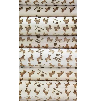 Border Terrier - small rolling pin with a dog, patterned dough roller, gadget for ceramicists from the Art-Dog brand