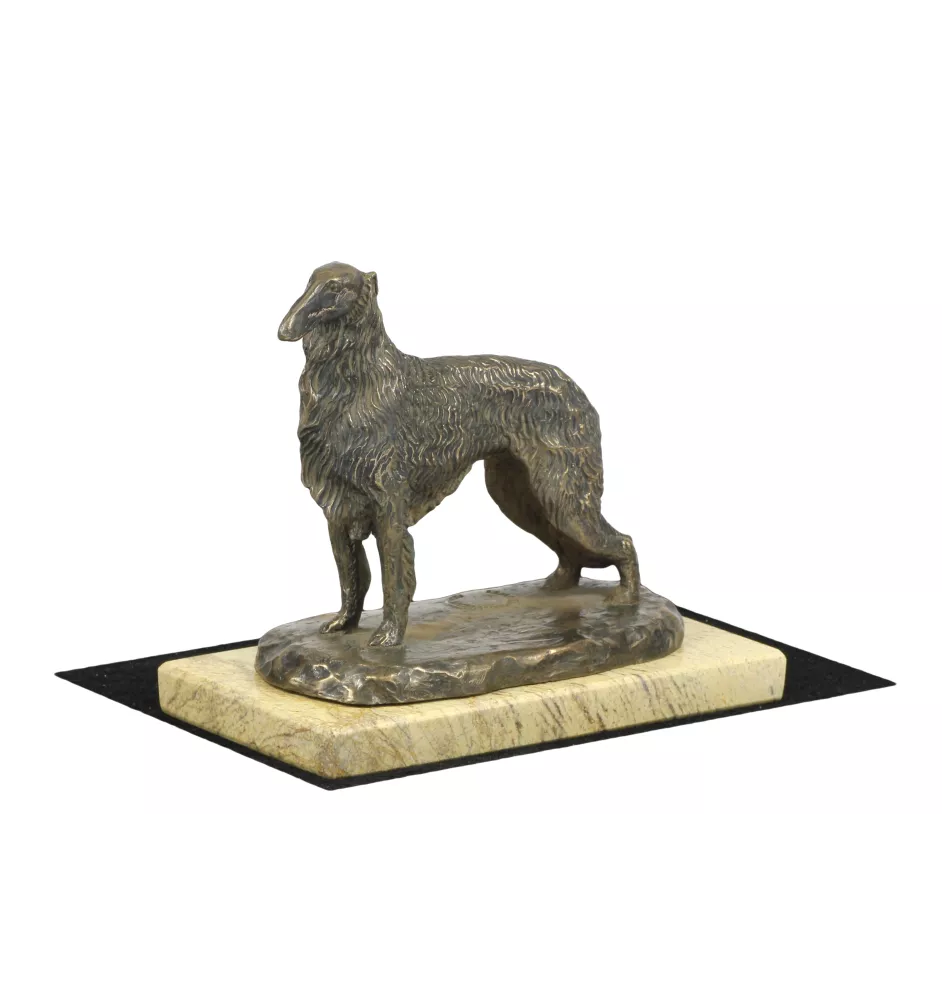 Borzoi, Russian Hunting Sighthound, Russian Wolfhound IV - dog figurine, dog silhouette figurine, trophy for Art-Dog dog show exhibition