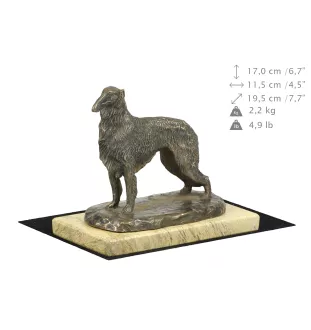 Borzoi, Russian Hunting Sighthound, Russian Wolfhound IV - dog figurine, dog silhouette figurine, trophy for Art-Dog dog show exhibition