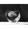 Barzoi, Levrier De Chasse Russe, Lévrier russe - une photo de chien dans un cristal, un cœur en cristal, un cadre photo exceptionnel de la marque Art-Dog
