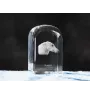 Barzoi, Levrier De Chasse Russe, Lévrier russe - un cube de cristal avec une photo, une photo de chien dans le cristal, un presse-papiers cubique de la marque Art-Dog