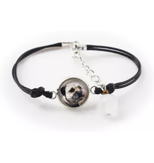 Border Terrier - a set of jewelry in a box, necklace, earrings, bracelet, products from the Art-Dog brand