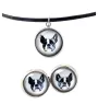 Boston Terrier, American Gentleman - jewelry with your photo box, set of necklace and earrings, personalized products from the Art-Dog brand