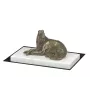 Barzoi, Levrier De Chasse Russe, Lévrier russe I - une statuette de chien, une figurine en marbre blanc, un trophée pour l'exposition de chiens de la marque Art-Dog