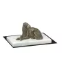 Barzoi, Levrier De Chasse Russe, Lévrier russe I - une statuette de chien, une figurine en marbre blanc, un trophée pour l'exposition de chiens de la marque Art-Dog