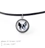 Terrier de Boston, Boston Terrier - ensemble de bijoux avec votre photo, ensemble fait à la main, bracelet et collier de la marque Art.-Dog