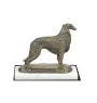 Barzoi, Levrier De Chasse Russe, Lévrier russe IV - une statuette de chien, une figurine en marbre blanc, un trophée pour l'exposition de chiens de la marque Art-Dog