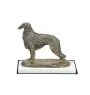 Barsoi, Russischer Jagdwindhund, Barzaia IV - Hundestatue, Figur auf weißem Marmor, Trophäe für die Art-Dog-Hundeaustellung