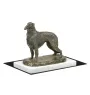 Barzoi, Levrier De Chasse Russe, Lévrier russe IV - une statuette de chien, une figurine en marbre blanc, un trophée pour l'exposition de chiens de la marque Art-Dog
