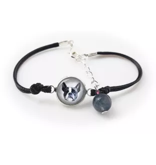 Boston Terrier, American Gentleman - a set of jewelry with your photo, handmade set, bracelet and necklace by Art.-Dog brand