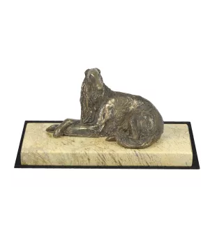 Barsoi, Russischer Jagdwindhund, Barzaia I - Hundestatue, Hundesilhouettefigur, Trophäe für die Hundeausstellung der Marke Art-Dog