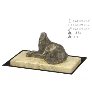 Borzoi, Russian Hunting Sighthound, Russian Wolfhound I - dog figurine, dog silhouette figurine, trophy for Art-Dog dog show exhibition