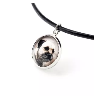 Border Terrier - Halskette in einer Schachtel, elegante Verzierung, Anhänger der Marke Art-Dog