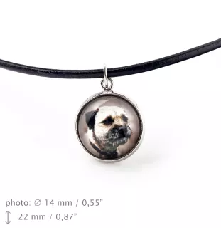 Border Terrier - collier dans une boîte, élégant bijou, pendentif de la marque Art-Dog