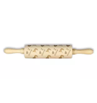 Borzoi, Russian Hunting Sighthound, Russian Wolfhound - rolling pin for dough with a dog, patterned rolling pin for ceramics, a gift for a cook from the Art-Dog brand