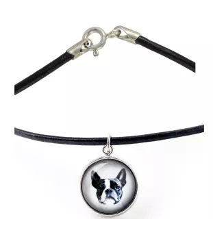 Boston Terrier, American Gentleman - necklace in a box, elegant decoration, pendant from the Art-Dog brand