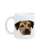 Border Terrier - Becher mit einem Bild und dem Schriftzug geometrischer Hund Art-Dog