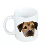 Border Terrier - tasse avec une photo et un motif de chien géométrique Art-Dog