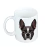Boston Terrier - Becher mit einem Bild und dem Schriftzug geometrischer Hund Art-Dog