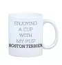 Boston Terrier - Becher mit einem Bild und dem Schriftzug geometrischer Hund Art-Dog