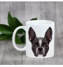 Boston Terrier - Becher mit einem Bild und dem Schriftzug geometrischer Hund Art-Dog