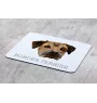 Border Terrier - geometrisches Mauspad mit Bild und Aufschrift von Art-Dog