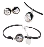 Barzoi, Levrier De Chasse Russe, Lévrier russe - ensemble de bijoux dans une boîte, collier, boucles d'oreilles, bracelet, produits de la marque Art-Dog